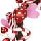 Red and White Candies and Hearts Valentine's Day Wreath 16" Unlit